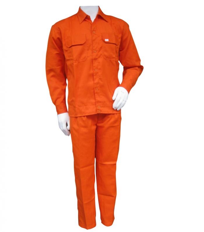 Quần áo kaki màu cam